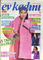 Ev Kadını Dergisi Aralık 1985 Sayı 21 - Örgü Modelleri - Tığ Dersi NDR92763 - Gökçekoleksiyon