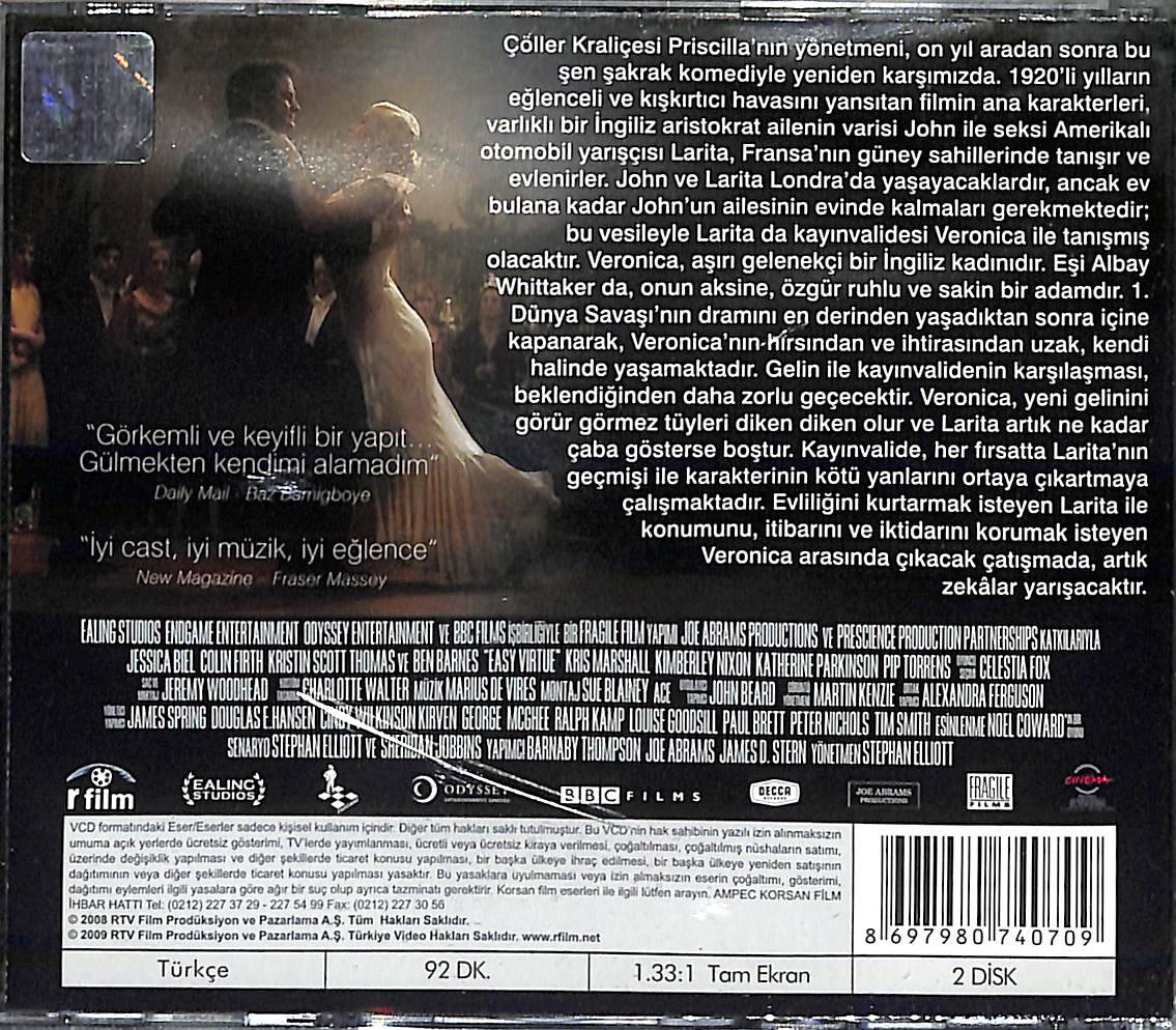 Evlilik Sınavı - Easy Virtue (2008) VCD Film ' Colin Firth - Jessica Biel ' VCD27877 - 2