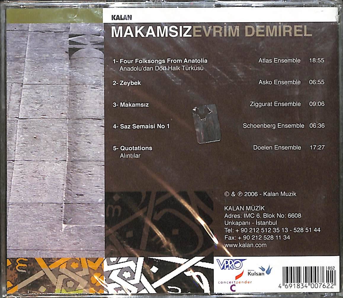 Evrim Demirel - Makamsız CD (Sıfır) CD3994 - 2