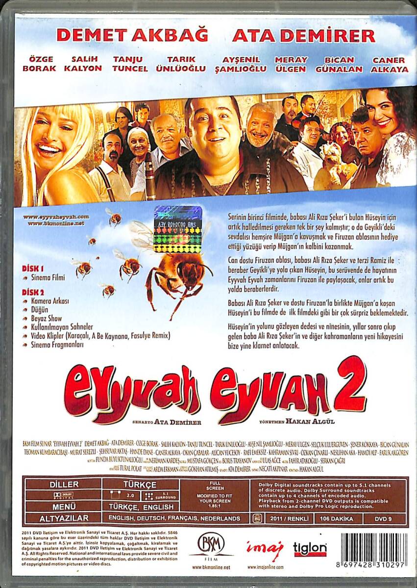 Eyvah Eyvah 2 DVD Film 2 Disc (İkinci El) DVD2458 - 2