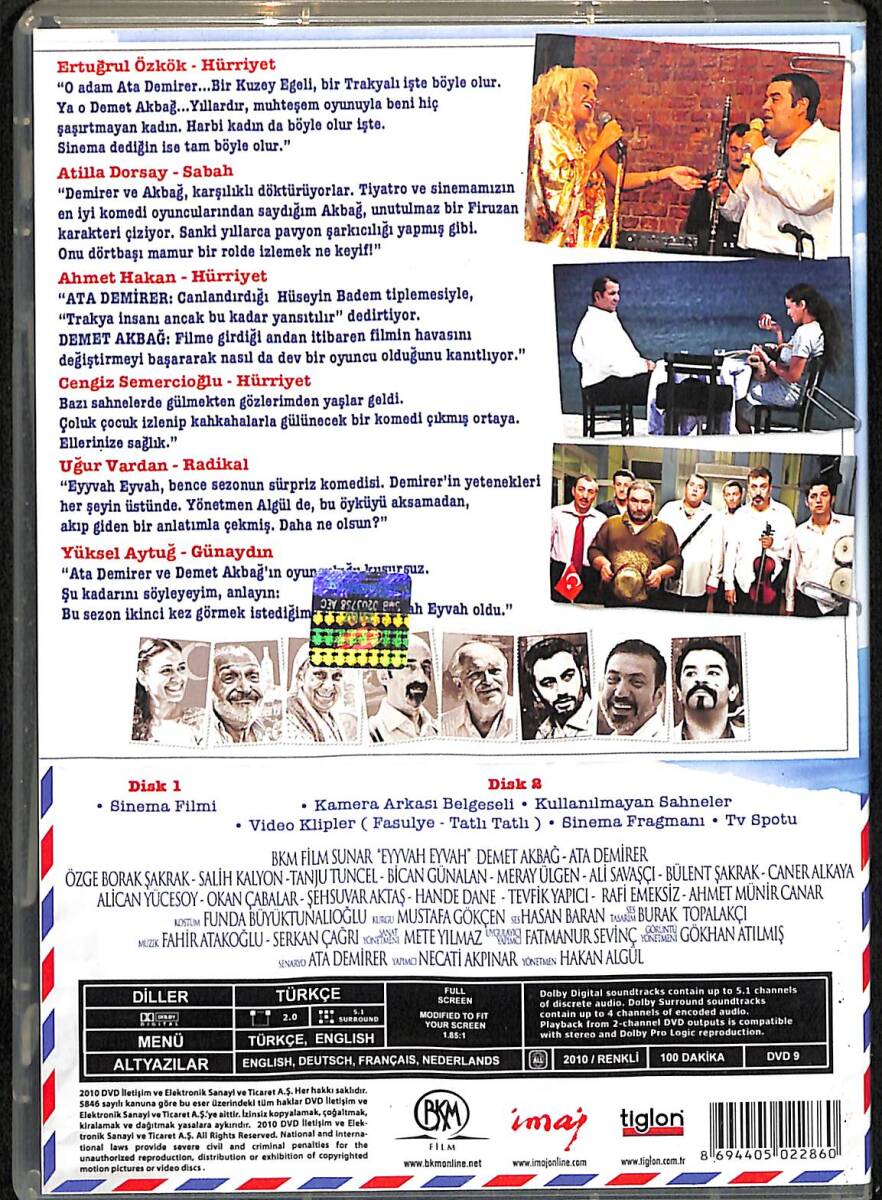 Eyvah Eyvah DVD Film 2 Disc (İkinci El) DVD2463 - 2