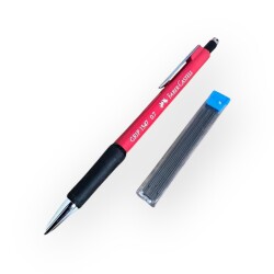 Faber-Castell Grip 1347 0.7 mm Çıtçıtlı Mekanik Çıtçıtlı Kalem – Kırmızı, Sıfır (Vintage) #KL20 - Gökçekoleksiyon