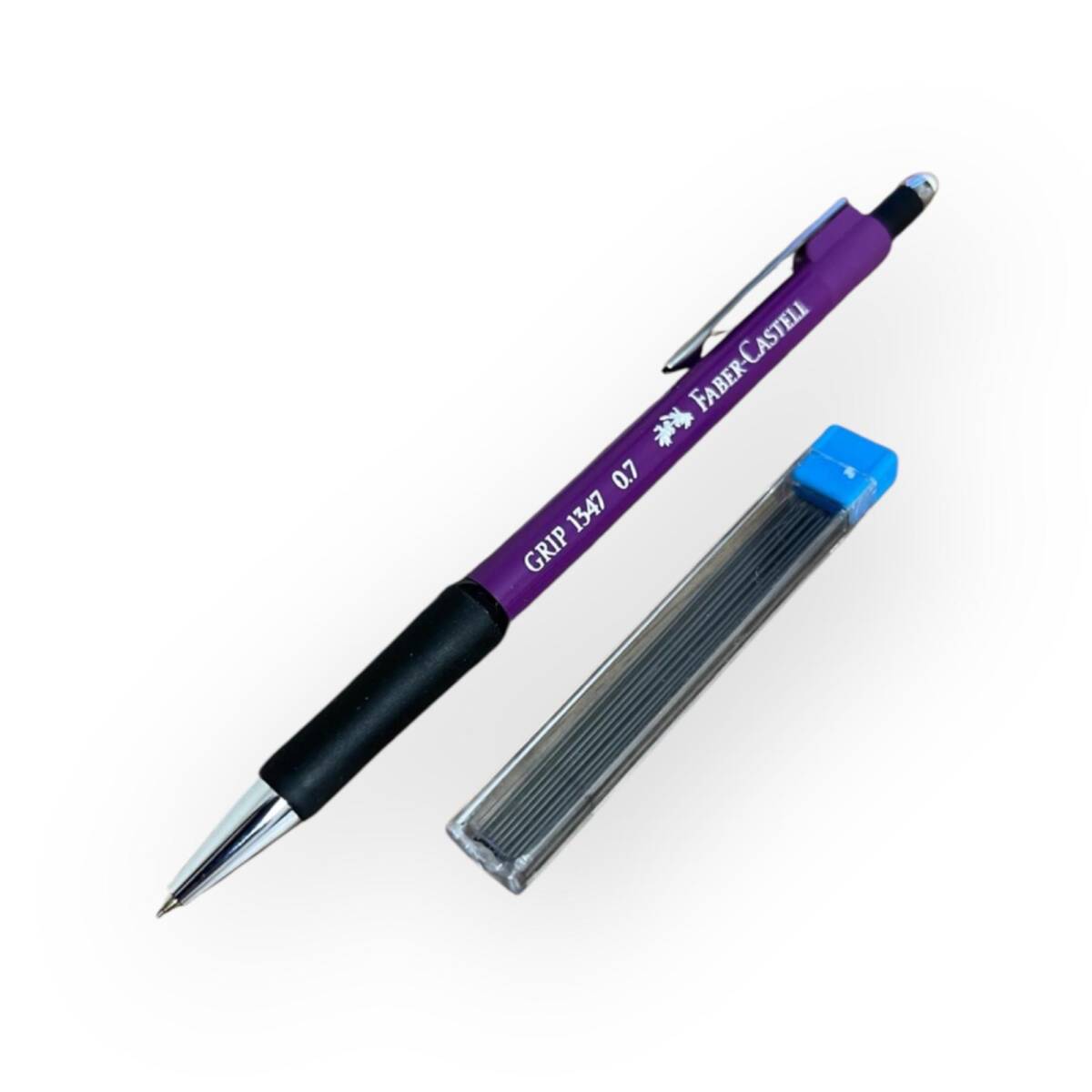 Faber-Castell Grip 1347 0.7 mm Çıtçıtlı Mekanik Çıtçıtlı Kalem – Mor, Sıfır (Vintage) #KL18 - 1