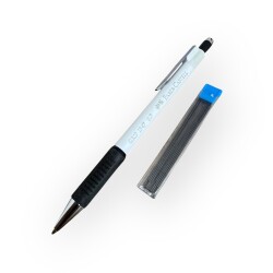 Faber-Castell Grip 1347 0.7 mm Çıtçıtlı Mekanik Kalem – Beyaz, Sıfır (Vintage) #KL21 - Gökçekoleksiyon