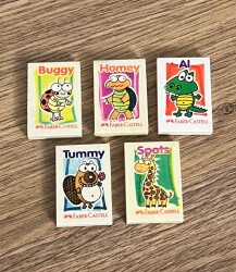 Faber-Castell Plastik İçermeyen Tummy,Spots,Al,Buggy,Homey Karkterler Set.AOB4844 - 4