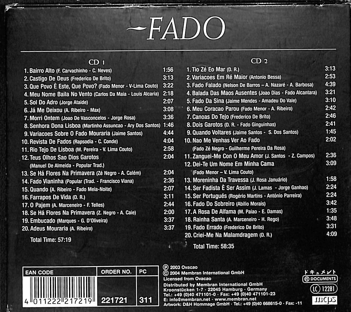 Fado: Revista de Fados CD (İkinci El) CD5272 - 2