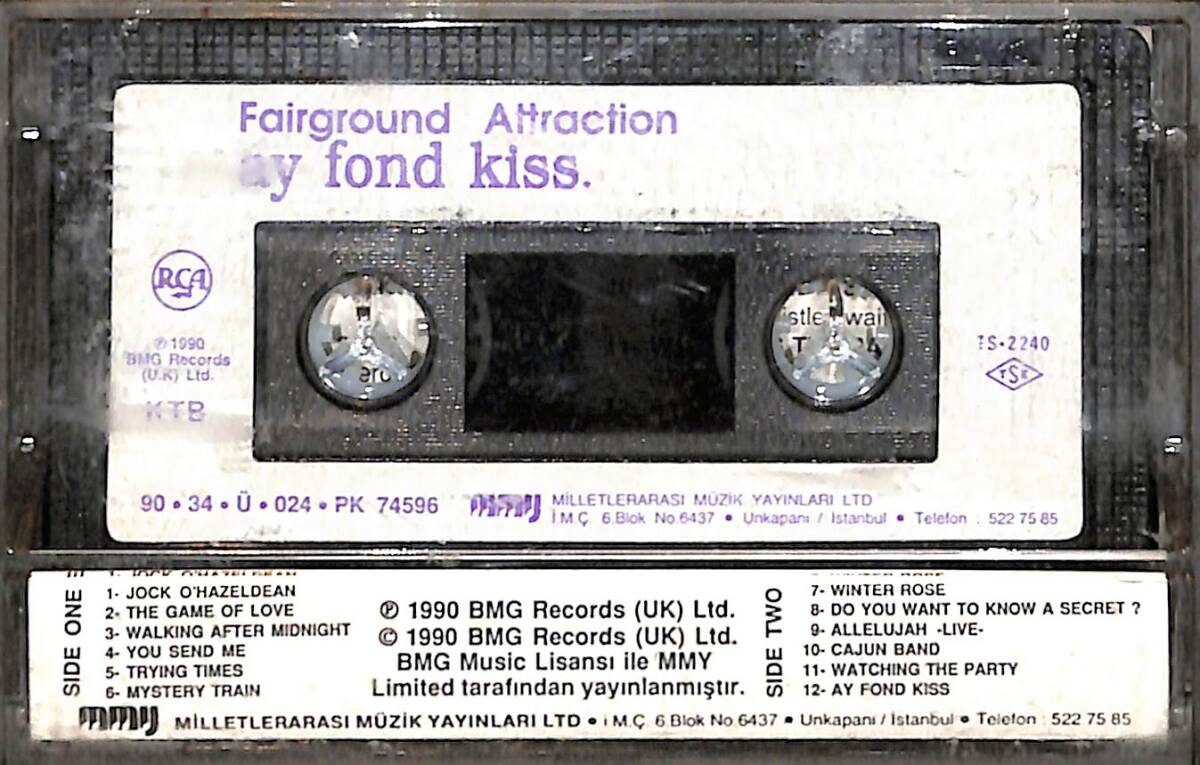 Fairground Attraction - Ay Fond Kiss Kaset (İkinci El Kaset) KST29817 - 2
