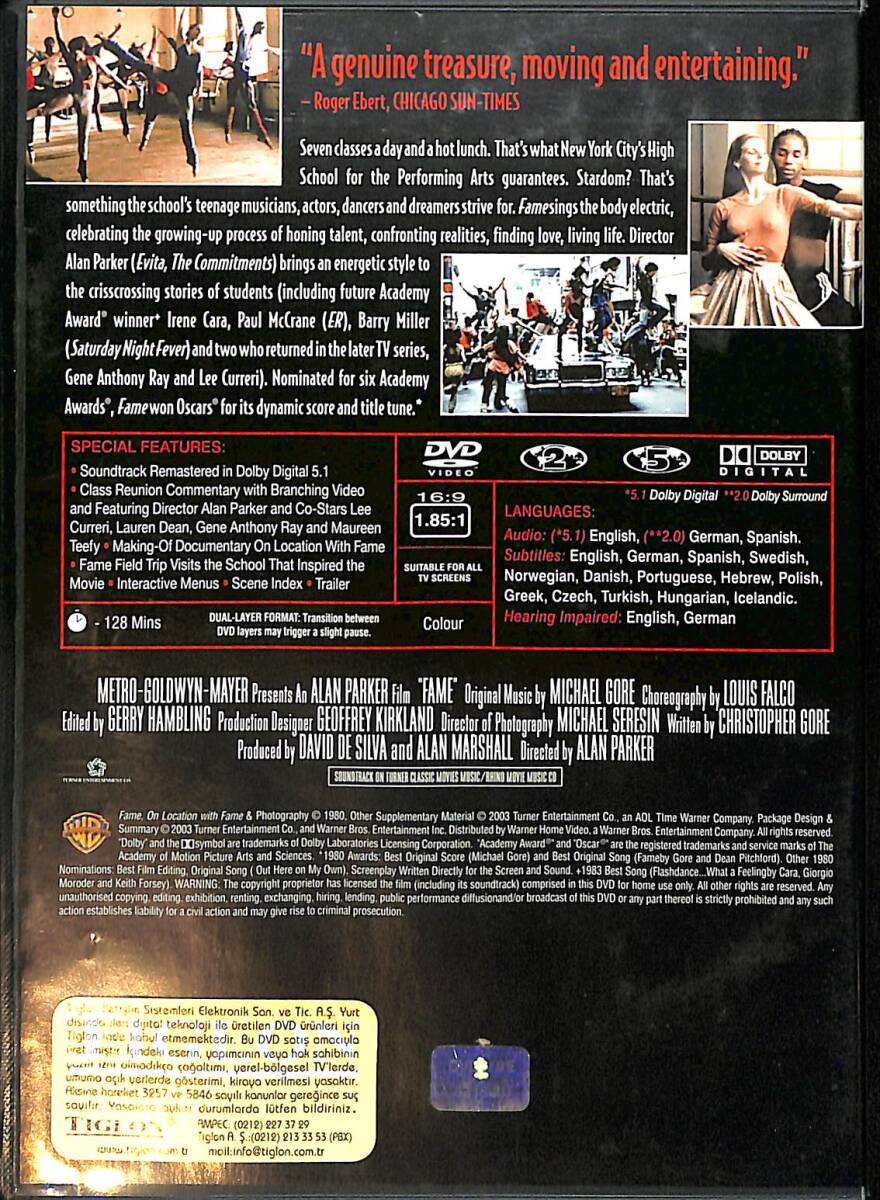 Fame DVD (İkinci El) DVD2705 - 2