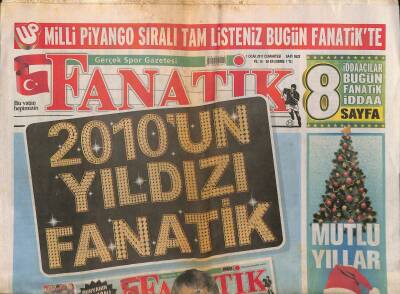 Fanatik Gazetesi 1 Ocak 2011 - Şampiyon Bursaspor - Querasaya İnanılmaz Karşılama GZ125804 - 1