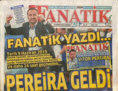 Fanatik Gazetesi 10 Haziran 2015 - Dani Alves Barçada - West Hamda Bilic Dönemi GZ125818 - 1