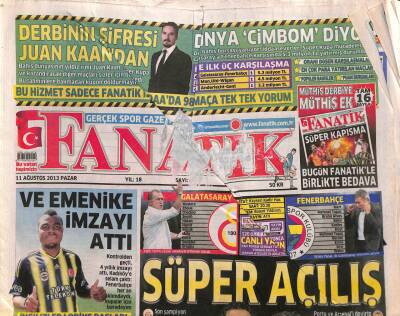 Fanatik Gazetesi 11 Ağustos 2013 - Ve Emenike İmzayı Attı - Almeida Gidiyor Adebayor Geliyor GZ106257 - 1