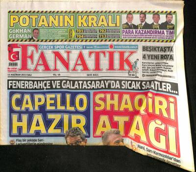 Fanatik Gazetesi 11 Haziran 2013 - Fenerbahçe&Beşiktaş Disiplinde - Umut Bulut Kalmak İstiyor GZ125820 - 1