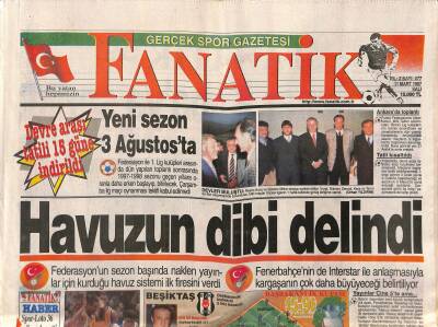 Fanatik Gazetesi 11 Mart 1997 - Beşiktaş-Trabzon İlk Defa - Fener Kupaya Sarıldı GZ123196 - 1