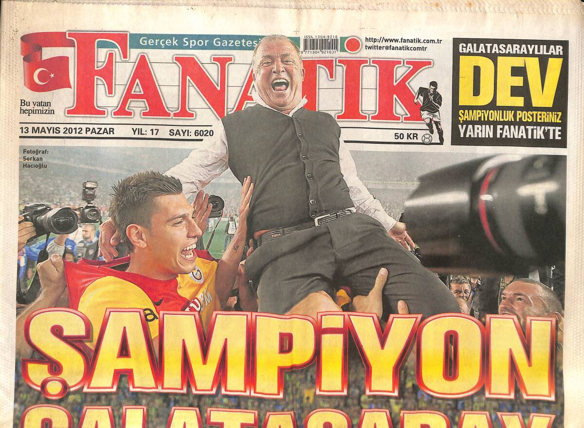 Fanatik Gazetesi 13 Mayıs 2012 - Şampiyon Galatasaray - Şampiyonluğun Öyküsü GZ137191 - 1