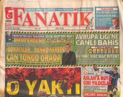 Fanatik Gazetesi 13 Mayıs 2014 - Yılmaz Özdil O Kırılan Cam , Sadece Galatasarayın Değil... GZ106977 - 1