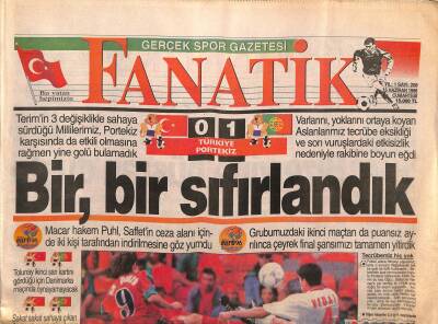 Fanatik Gazetesi 15 Haziran 1996 - Trabzonda Nedved Sesleri - Cim Bom Kubiye Kaldı GZ123189 - 1