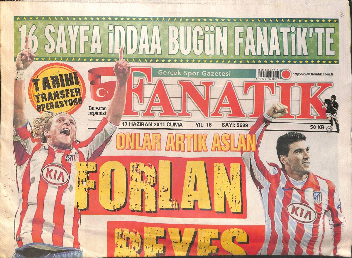 Fanatik Gazetesi 17 Haziran 2011 - Ronaldo'dan Sonra Mourinho - Bursa'da Şok Operasyon! GZ137247 - 1
