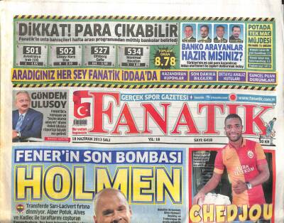 Fanatik Gazetesi 18 Haziran 2013 - Fenerbahçenin Son Bombası Holmen GZ104554 - 1