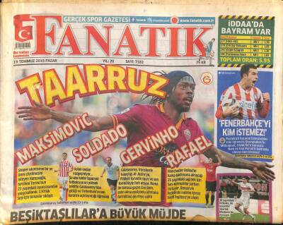 Fanatik Gazetesi 19 Temmuz 2015 - Beşiktaşın Hocası Fanatike Konuştu - Beşiktaşlılara Büyük Müjde GZ124496 - 1