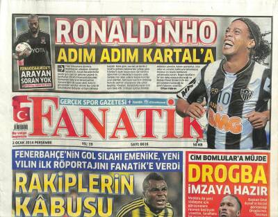 Fanatik Gazetesi 2 Ocak 2014 - EmenikeRakiplerin Kabusu Olacağım GZ107204 - 1
