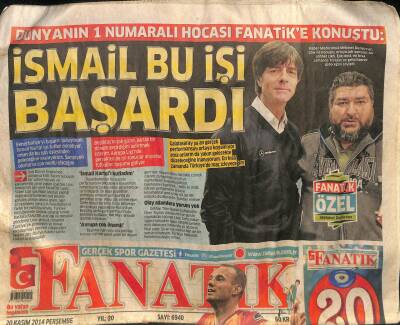 Fanatik Gazetesi 20 Kasım 2014 - Colmanın Yeni Adresi Sivas GZ98847 - 1