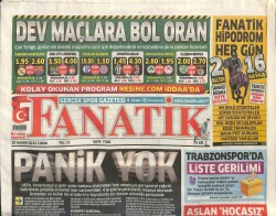 Fanatik Gazetesi 20 Kasım 2015 - Trabzonsporda Liste Gerilimi GZ100920 - 2