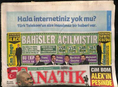 Fanatik Gazetesi 20 Ocak 2012 - Cim Bom Alexin Peşinde - Trabzonda Burak Tehlikesi ! GZ125776 - 1