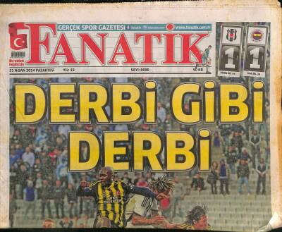 Fanatik Gazetesi - 21 Nisan 2014 - Mancini Seneye Zor - Drogbadan Haber Var GZ124446 - 1