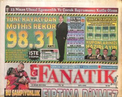 Fanatik Gazetesi 23 Nisan 2013 - Samet Aybaba Fanatike Konuştu - GZ100235 - 2