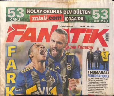 Fanatik Gazetesi 27 Ekim 2019 - Ünal Karaman Tablo Değişecek - Kadro Kalitesiyle Aslan GZ125013 - 1