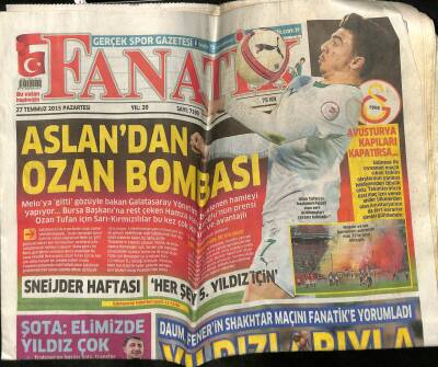 Fanatik Gazetesi 27 Temmuz 2015 - Daum , Fenerin Shakkthar Maçını Fanatike Yorumladı GZ100716 - 1