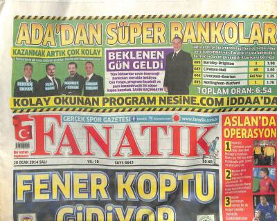Fanatik Gazetesi 28 Ocak 2014 - Fener Koptu Gidiyor GZ107202 - 1