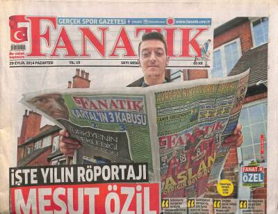 Fanatik Gazetesi 29 Eylül 2014 - Arda Turana Anne Nasihatı - UEFAdan Cüneyt Çakıra Görev GZ106171 - 1