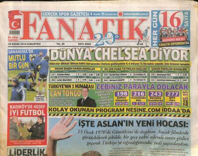 Fanatik Gazetesi 29 Kasım 2014 - İşte Hamza Hamzaoğlunu Floryaya Getiren Süreç GZ125819 - 1