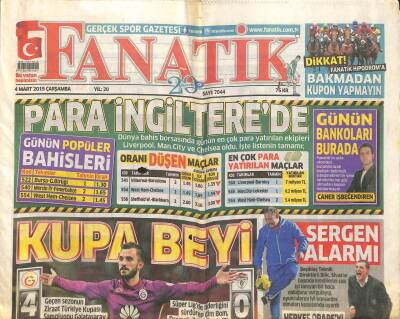 Fanatik Gazetesi 4 Mart 2015 - İşte Mehmet Ekicinin Başarı Sırrı - Sergen Yalçın Alarmı GZ109765 - 1