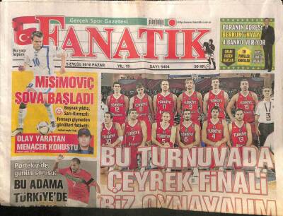Fanatik Gazetesi 5 Eylül 2010 - Alanzinho Söz Verdi Şampiyon Trabzon GZ98960 - 1