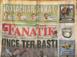 Fanatik Gazetesi 7 Şubat 2009 - Fenerbahçede Ok Yaydan Çıktı GZ100340 - 2