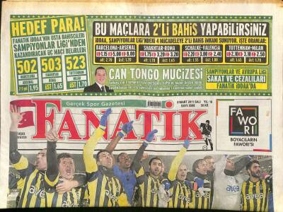 Fanatik Gazetesi 8 Mart 2011 - Schuster Masaya Yatırıldı - Cim Boma Kongre Rüzgârı GZ125781 - 1