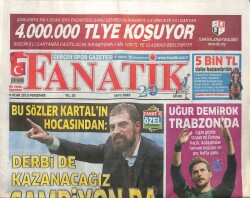 Fanatik Gazetesi 8 Ocak 2015 - Uğur Demirok Trabzonda - Son Kartal Milosevic GZ100720 - 2