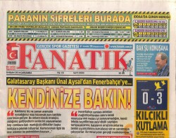 Fanatik Gazetesi 9 Nisan 2014 - Ersun Yanaldan Şampiyonluk Uyarısı - Yetenek Fabrikatörü Yılmaz Özdil GZ100281 - 2