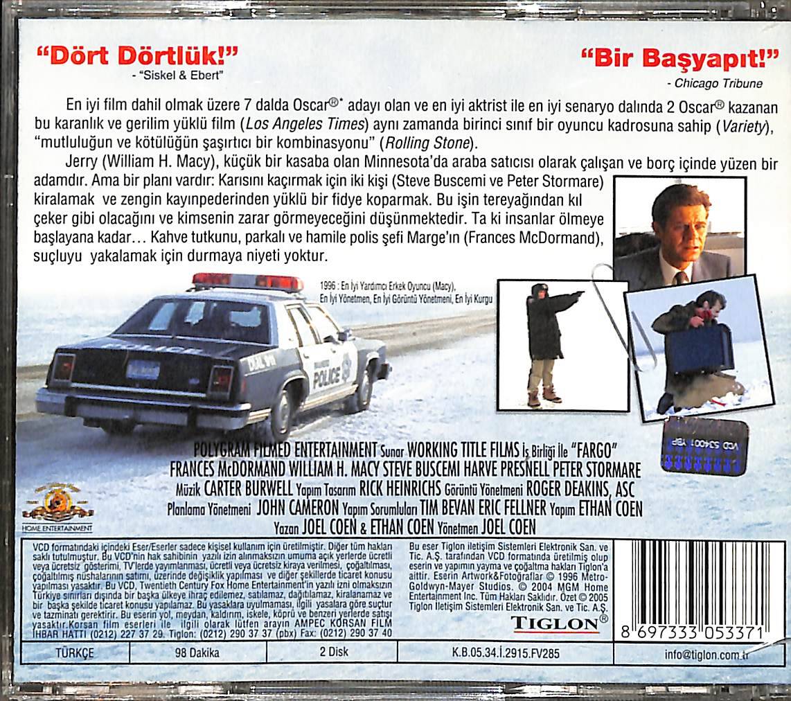 Fargo (1996) Orijinal VCD Film VCD28811 - 2