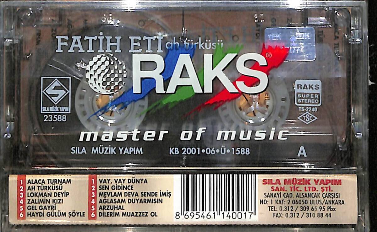 Fatih Eti - Ah Türküsü Kaset (Sıfır) KST28276 - 2