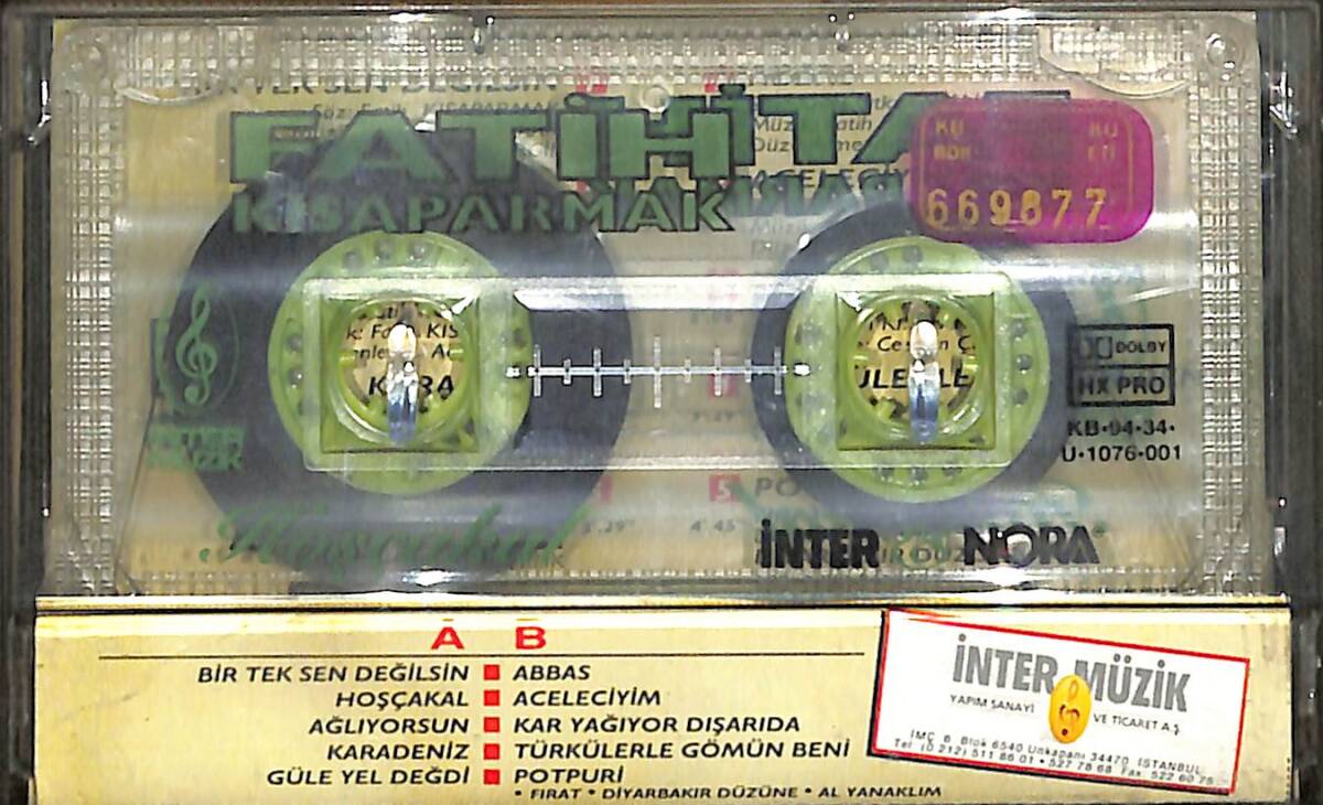 Fatih Kısaparmak - Hoşçakal Kaset (İkinci El) KST28161 - 2