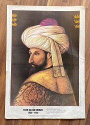 FATİH SULTAN MEHMET BÜYÜK BOY POSTER (35X50CM) KRT17572 - Gökçekoleksiyon