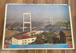 FATİH SULTAN MEHMET KÖPRÜSÜ ULTRA DEV BOY KARTPOSTAL (70X50 cm) KRT17518 - Gökçekoleksiyon