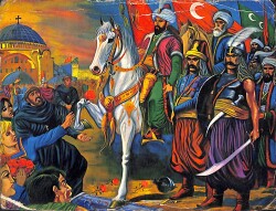 Fatih'in İstanbul'a Girişi Kartpostal (Küçük Boy) KRT22821 - Gökçekoleksiyon
