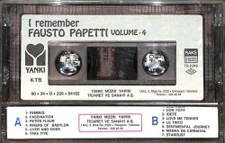 Fausto Papetti I Remember Volume 4 Kaset (İkinci El Kaset) KST29792 - 2