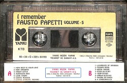Fausto Papetti I Remember Volume 5 Kaset (İkinci El Kaset) KST29761 - 2