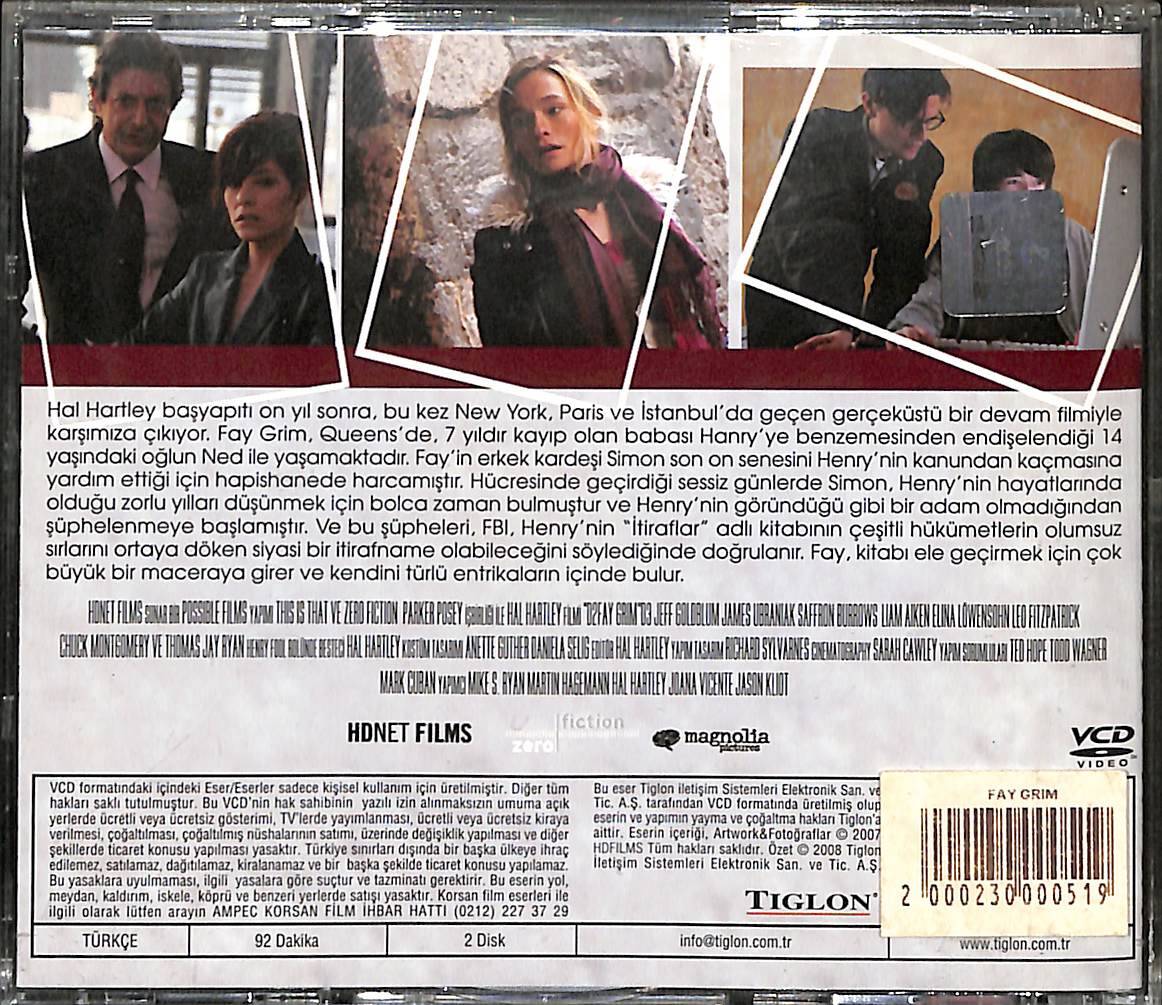 Fay Grim (2006) Orijinal VCD Film VCD28312 - 2