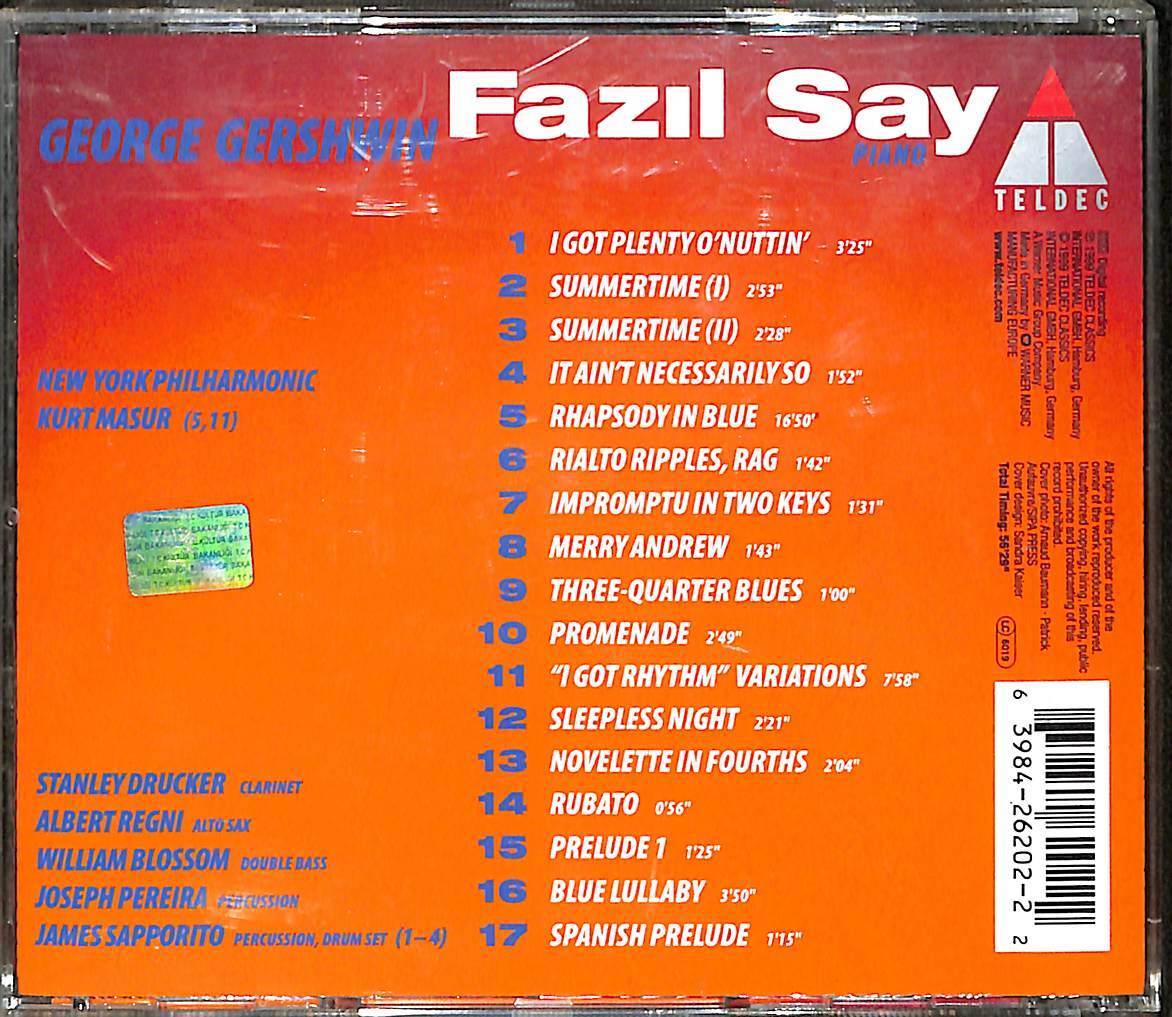 Fazıl Say - Gershwin CD (İkinci El) CD4400 - 2